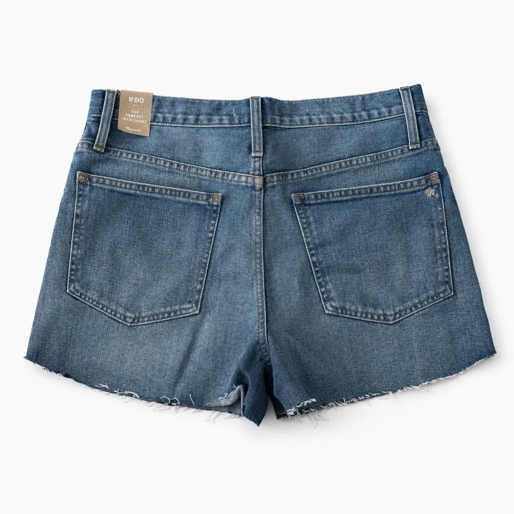 Madewell The Perfect Jean Short High Rise Mom Fit Denim NWT Size 30